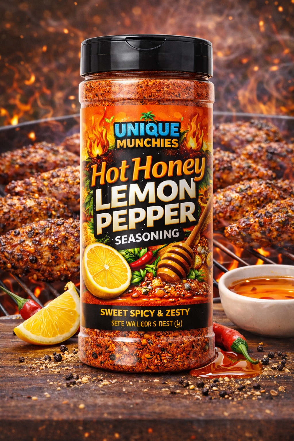 Hot Honey Lemon Pepper